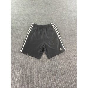 Adidas Shorts Men Medium Black White Basketball Dazzle Silky Shiny Athletic Gym